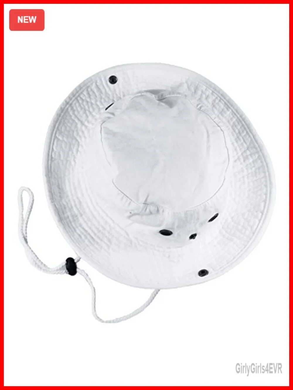100% Cotton Stone-Washed Bucket Safari Boonie Sun Hat with Adjustable Drawstring